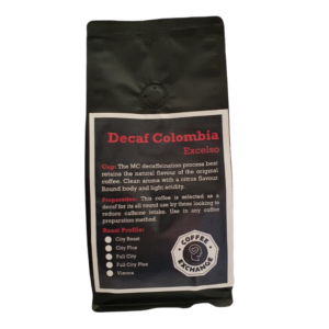 Decaf Colombia coffee beans
